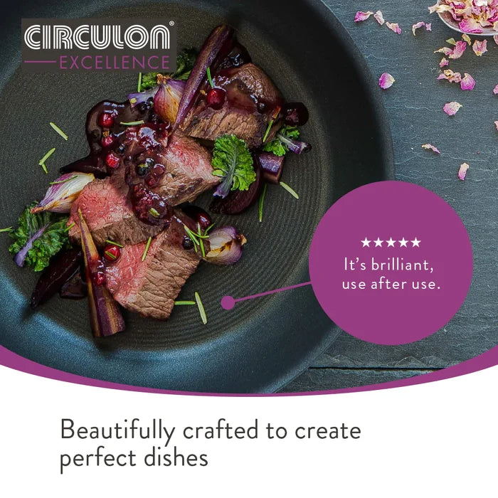 Circulon Excellence 24cm Sauté Pan with Lid