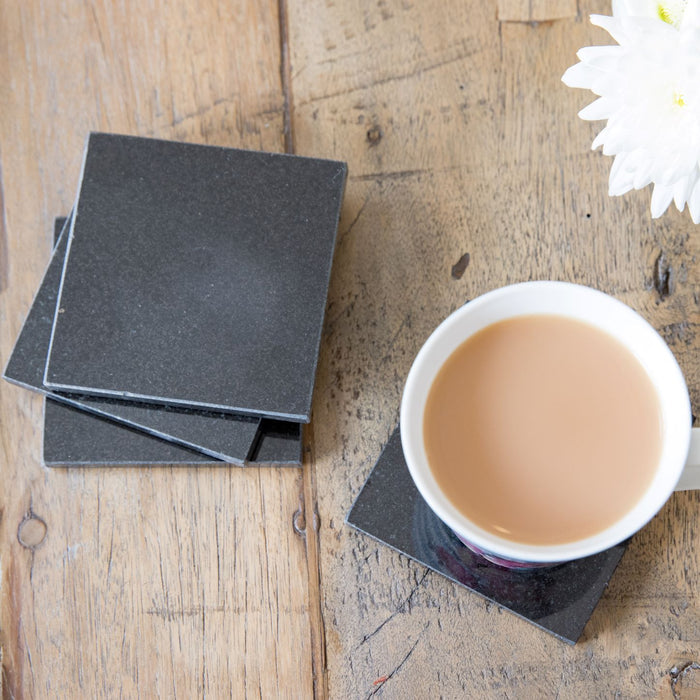Creative Black Granite Set of 4 Coasters