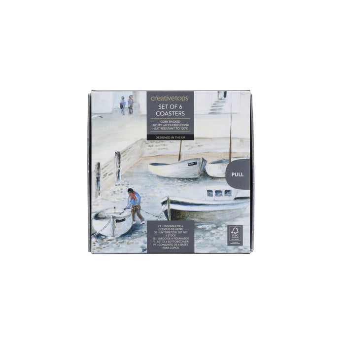 Creative Set Cornish Harbour Coasters