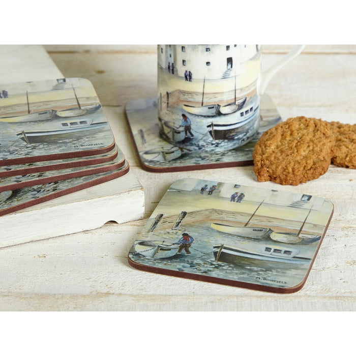 Creative Set Cornish Harbour Coasters