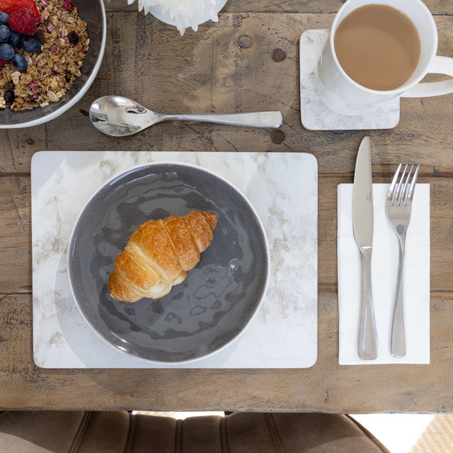 Creative Set Grey Marble Effect Placemats