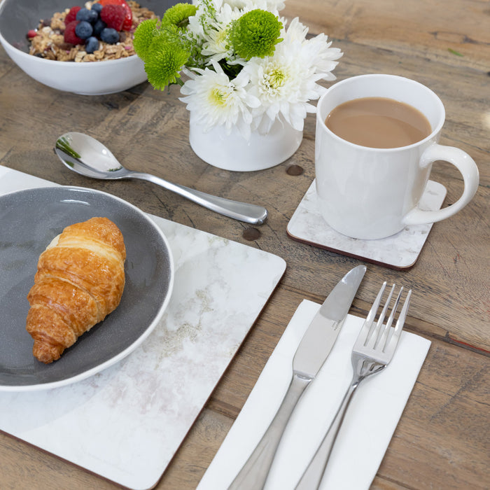 Creative Set Grey Marble Effect Placemats