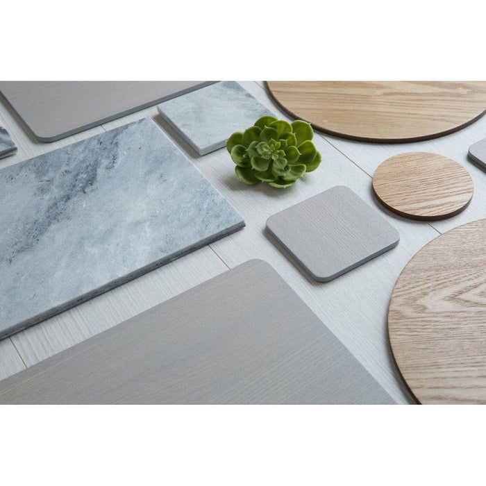 Creative Set Washed Grey Veneer Coasters