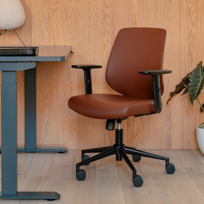 Color & Material:Mahogany Vegan Leather; Size:Standard; user_groups: overview;