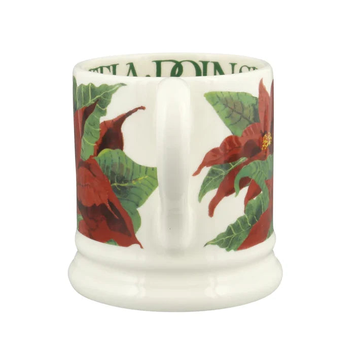 Emma Bridgewater Flowers Poinsettia Half Pint Mug