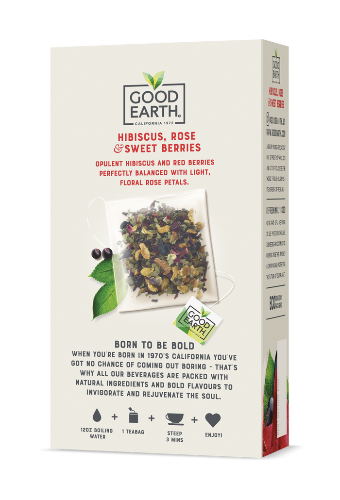 Hibiscus, Rose and Sweet Berries packaging
