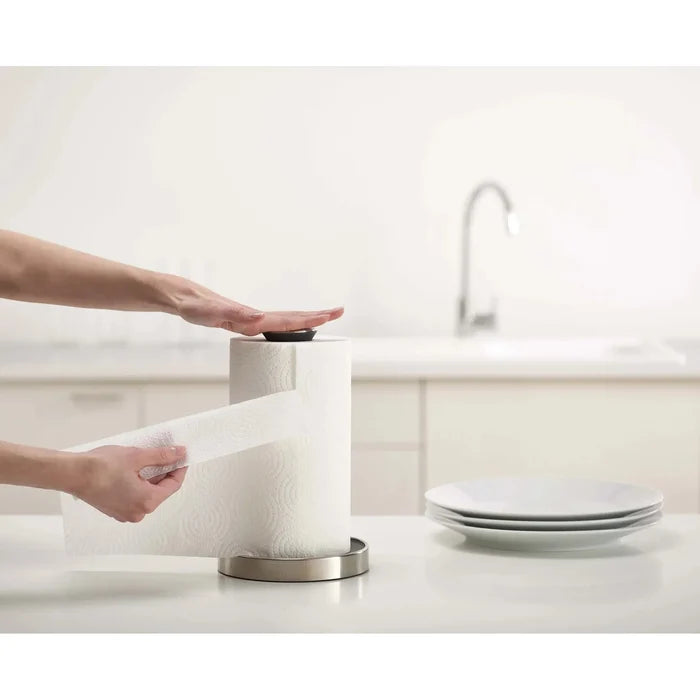 Joseph Joseph Close Push&Tear Grey Kitchen Roll Holder