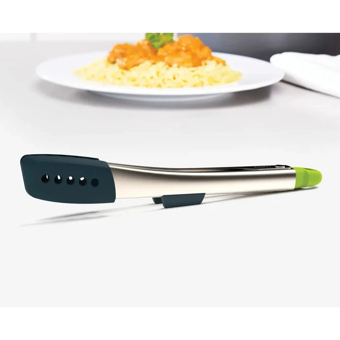 Joseph Joseph Elevate Grey Silicone Steel Tongs