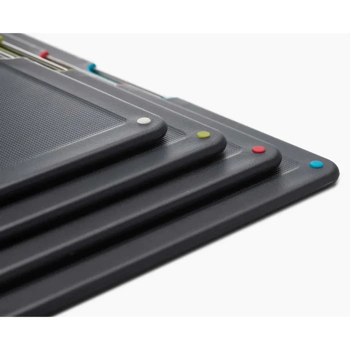 Joseph Joseph Folio Steel 4-piece Black Chopping Board Set