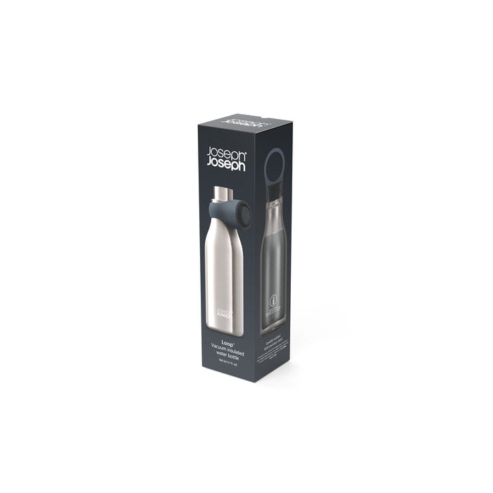 Joseph Joseph Loop 500ml Brushed Stainless Steel Bottle