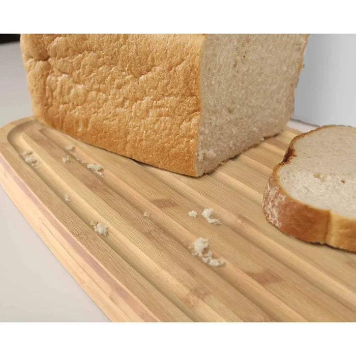 Joseph Joseph White Bread Bin & Bamboo Lid