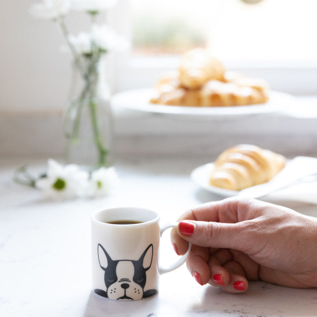 KitchenCraft 80ml Porcelain Bulldog Espresso Cup