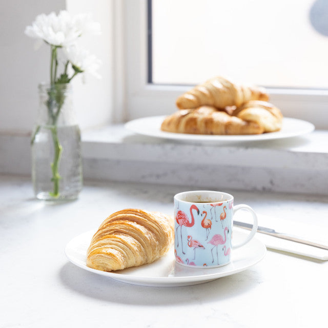 KitchenCraft 80ml Porcelain Flamingo Espresso Cup