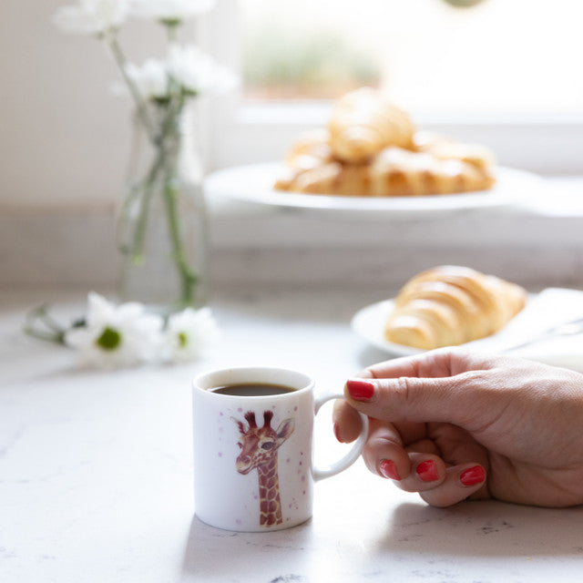 KitchenCraft 80ml Porcelain Giraffe Espresso Cup