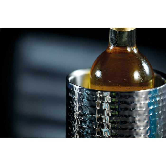 KitchenCraft BarCraft Stainless Steel Hammered Wine Cooler