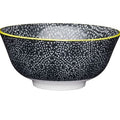 KitchenCraft Black and White Floral Ceramic Bow
