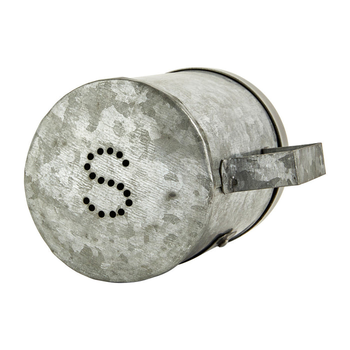 KitchenCraft Industrial Kitchen Galvanised Metal Salt Shaker