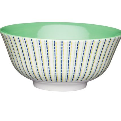 KitchenCraft Moroccan Style Lime Hues Ceramic Bowl