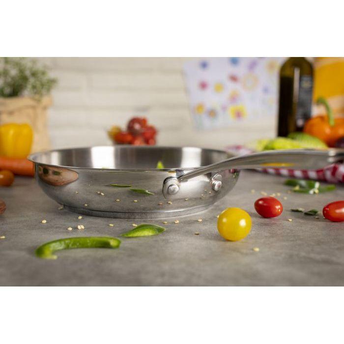 Kuhn Rikon Stainless Steel Allround Uncoated Frypan - All Sizes