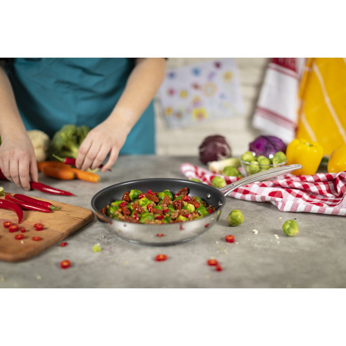 Kuhn Rikon Stainless Steel Non-Stick Allround Frying Pan - All Sizes