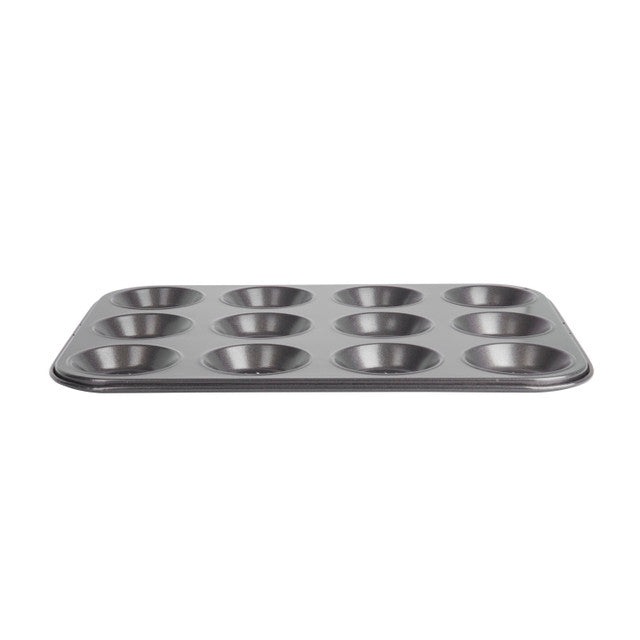 MasterClass Crusty Bake Non-Stick 12 Hole Shallow Baking Pan
