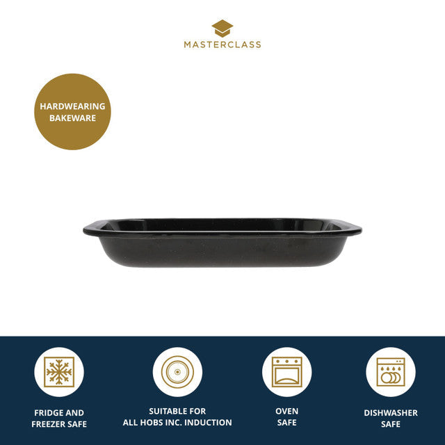 MasterClass Vitreous Enamel Medium Roasting Tray