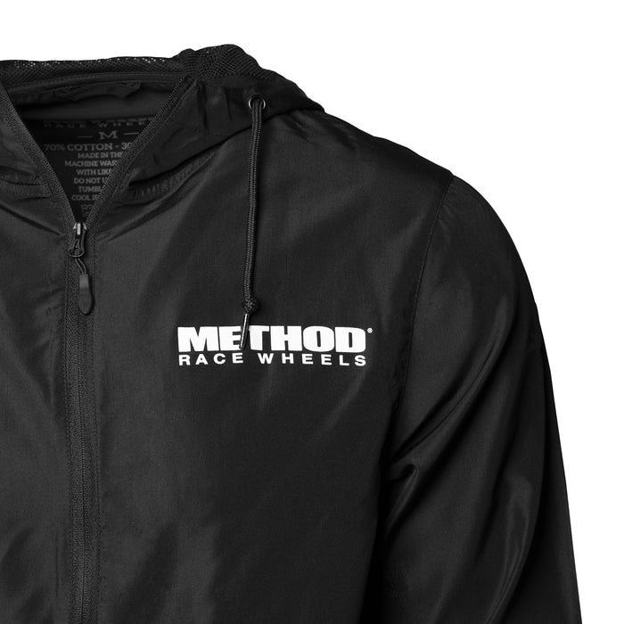Method Brand Logo Windbreaker - Markdown | Zip-Up | Black