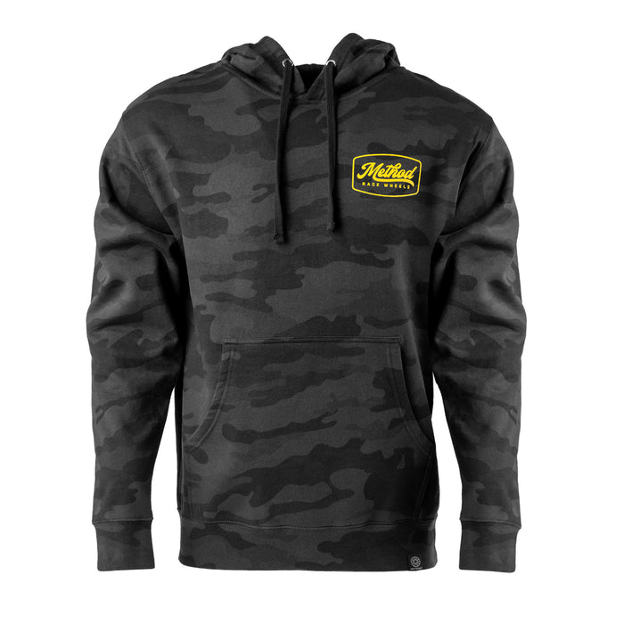 Method Camo Script Badge Pullover Hoodie - Markdown | Black Camo