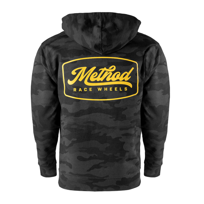 Method Camo Script Badge Pullover Hoodie - Markdown | Black Camo