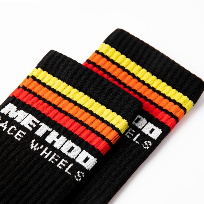 Method Classic Stripes Logo Performance Socks | Black