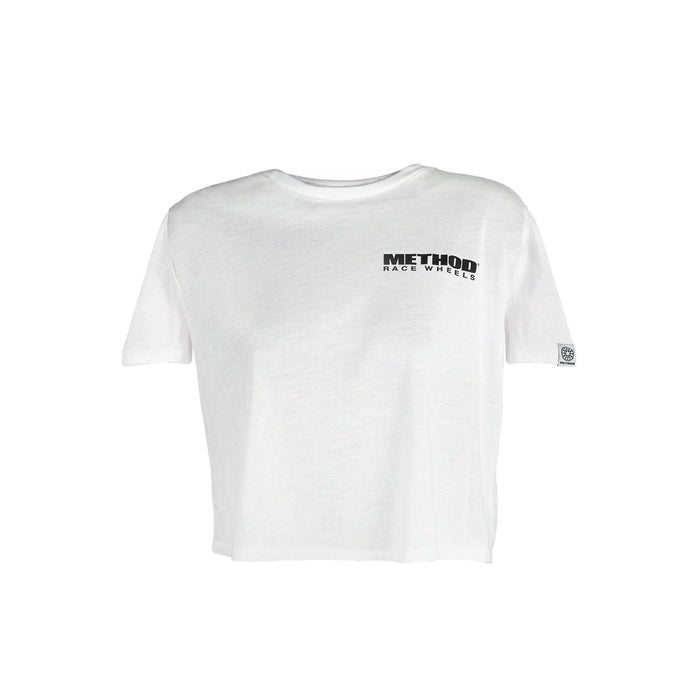 Method Endless Summer Ladies Crop Top Tee - Markdown | White