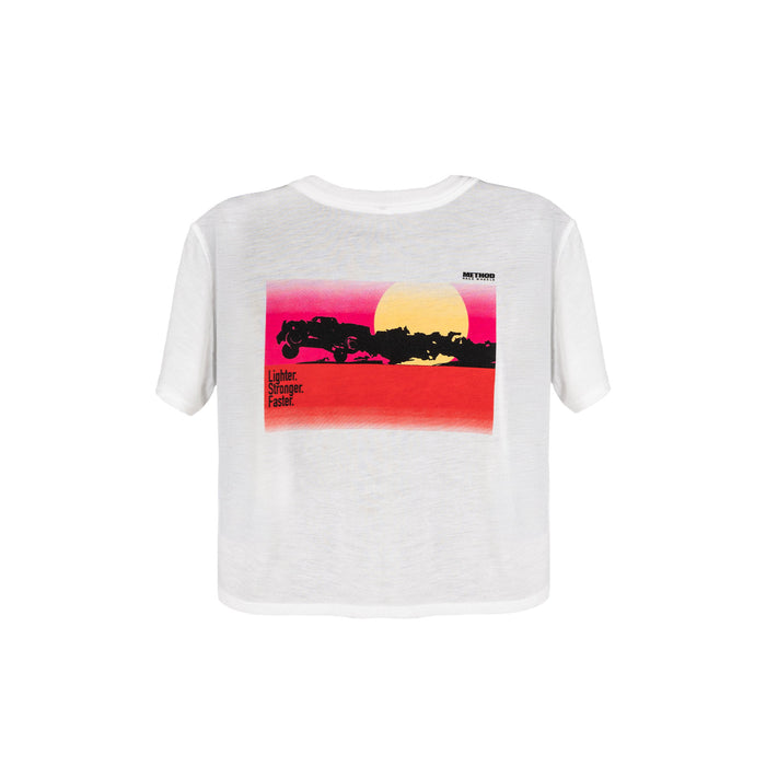 Method Endless Summer Ladies Crop Top Tee - Markdown | White