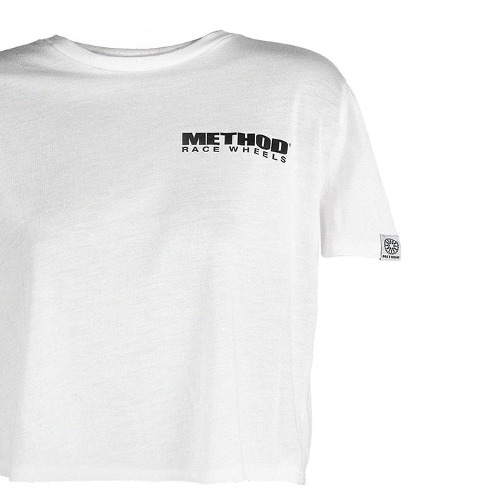 Method Endless Summer Ladies Crop Top Tee - Markdown | White