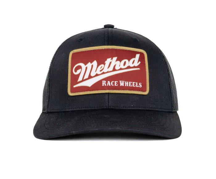 Method Pub Patch Curvebill Trucker Hat| Snapback | Black