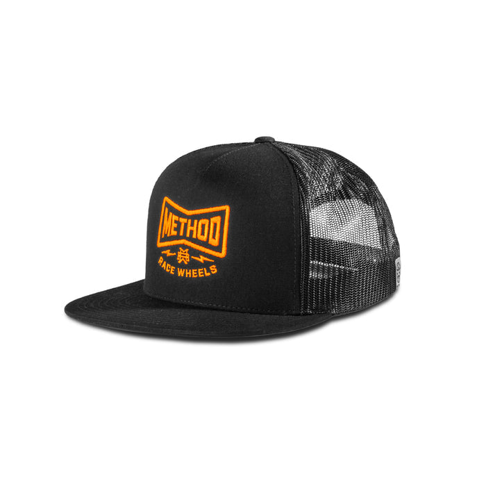 Method Recharged Flatbill Trucker Hat - Markdown | Snapback | Black