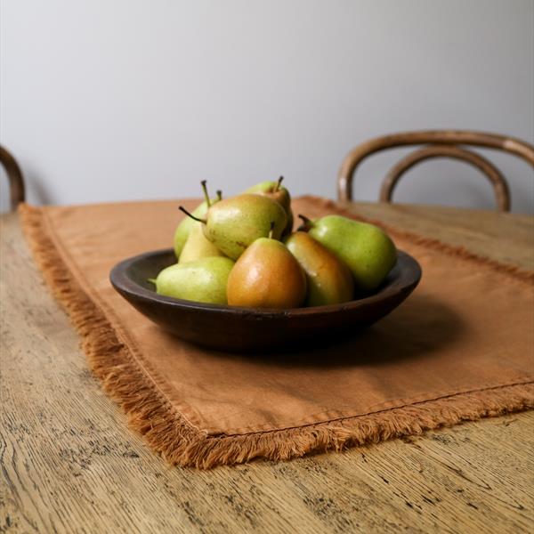 Morgan Wright Linen Camel Table Runner