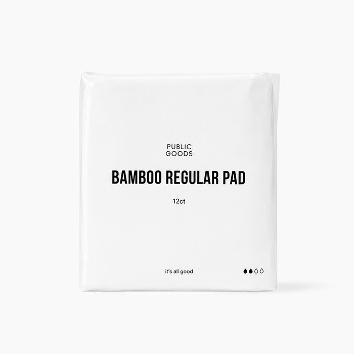 Public Goods Personal Care Organic Bamboo Regular Pads