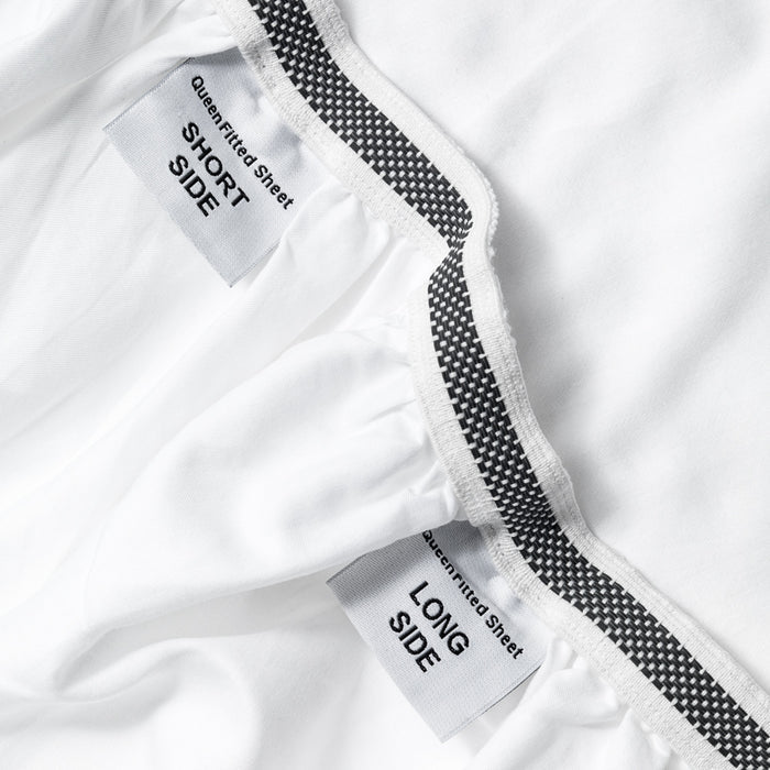 Public Goods Household Organic Cotton White Duvet Cover & Fitted Sheet Set