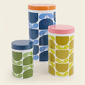 Orla Kiely Block Flower Set of 3 Nesting Cannisters