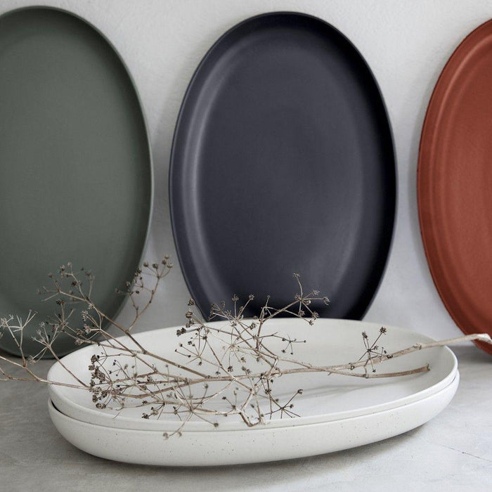 Pacifica Vanilla Oval Platter