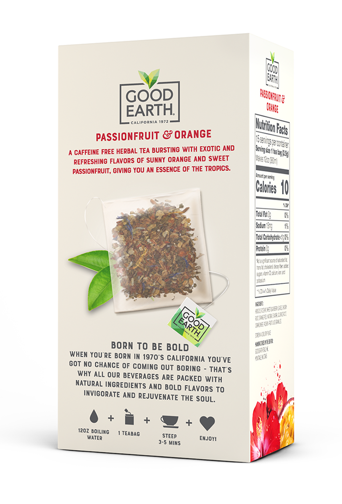 Passionfruit and Orange packaging