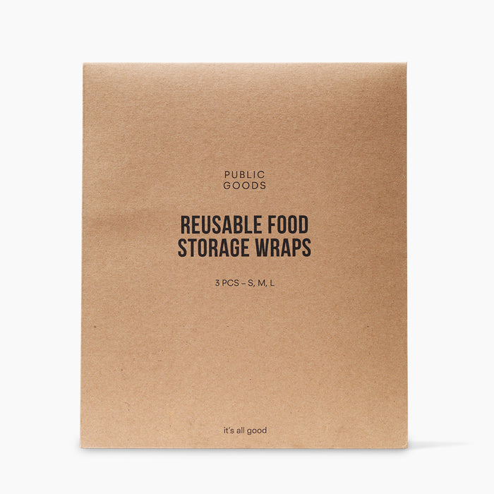 Public Goods Kitchen & Dining Reusable Beeswax Food Storage Wraps
