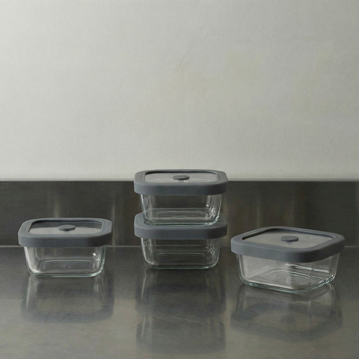 Public Goods Household Square Glass Food Storage Containers