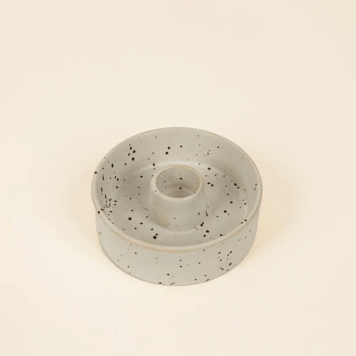 St. Eval Speckled Ceramic Candle Holder