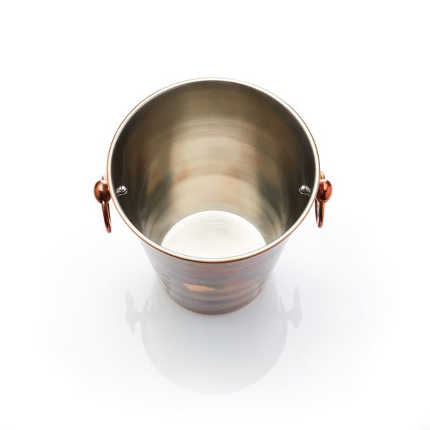 Stainless Steel Sparkling Wine Bucket with Iridescent Copper Finish