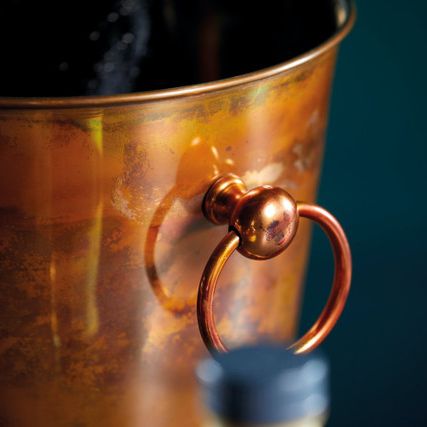 Stainless Steel Sparkling Wine Bucket with Iridescent Copper Finish