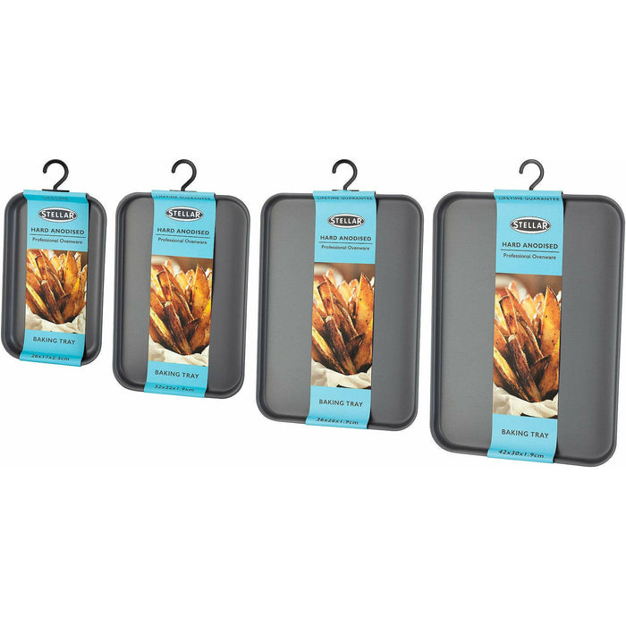 Stellar Hard Anodised Baking Tray - All Sizes