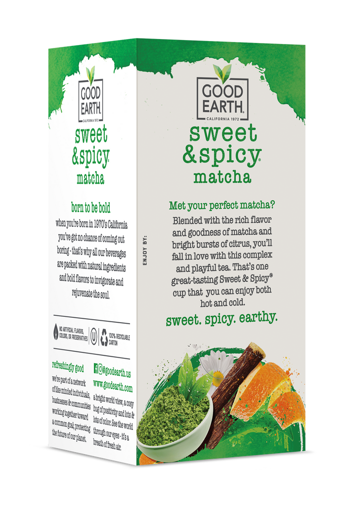 Sweet and Spicy Matcha packaging