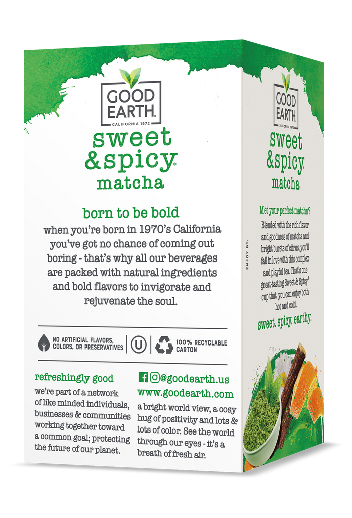 Sweet and Spicy Matcha packaging