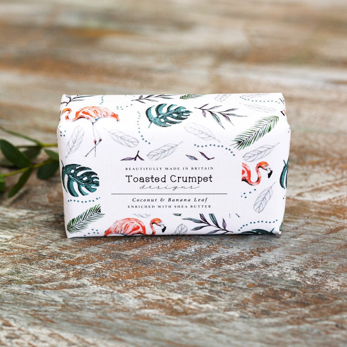 Toasted Crumpet Coconut & Banana Leaf Soap